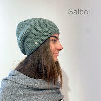 Strickmütze Damen Mütze Turban salbei -  image-10