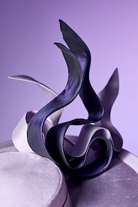 damenhut elegant lila violett -  image-2